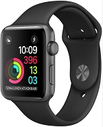 Apple Watch Series2 Nike 38mmスペースグレイアルミニウム/アンスラサイトブラックスポーツバンド MQ1K2J/A